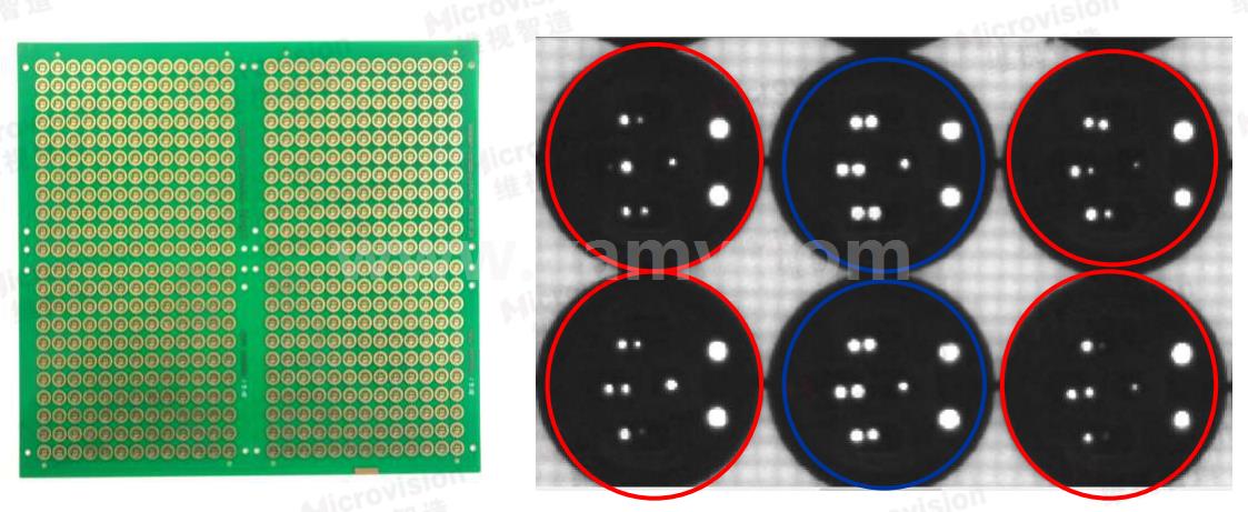 【维视智造】PCB板电子元器件底座加工视觉检测